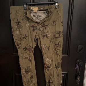 Democracy Olive Floral Pants